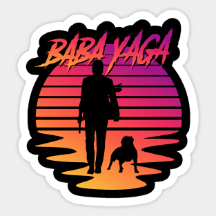 John wick Vintage Dog Sticker